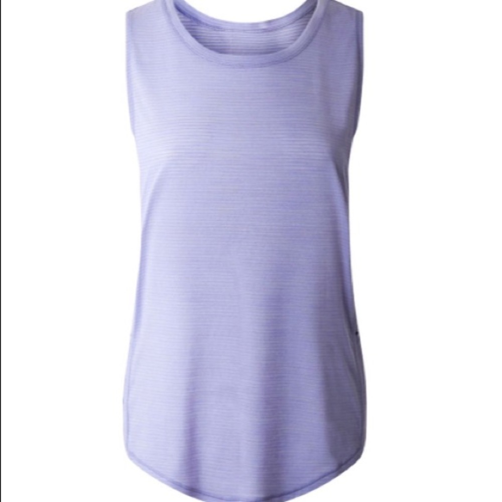 Lululemon light purple tank top/ open side detail